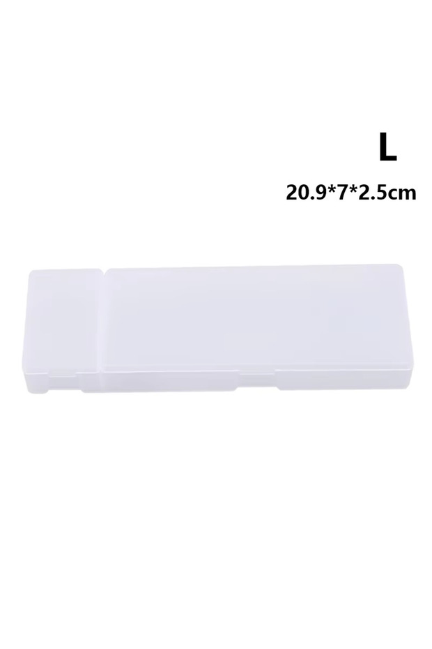 L Cute Kawaii Transparent Plastic Pencil Case Lovely Pen Box For Gift Office School Supplies Statio.