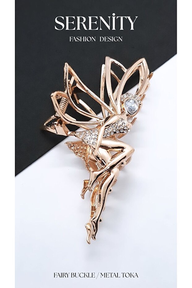 Metal Latch Buckle with Fairy Figure