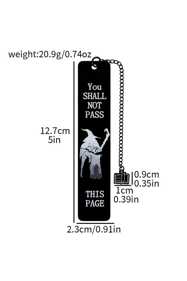 SQ1442 The Lord of the Rings Classic Quote Metal Bookmark Set - Gandalf / Ring Elements, Fantasy Nov