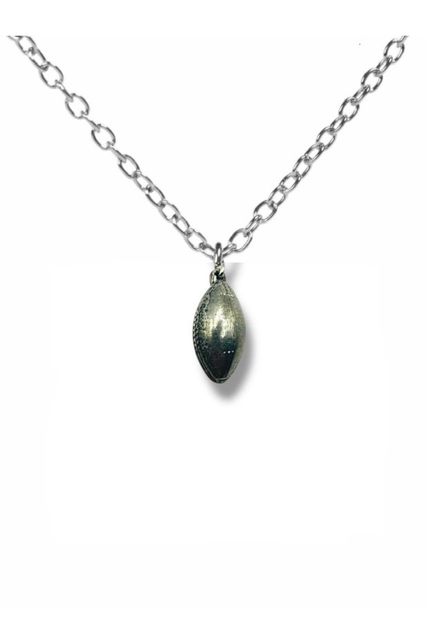 Fishing Lead Figured Necklace – Silver Color Fishing Themed Unisex Jewelry