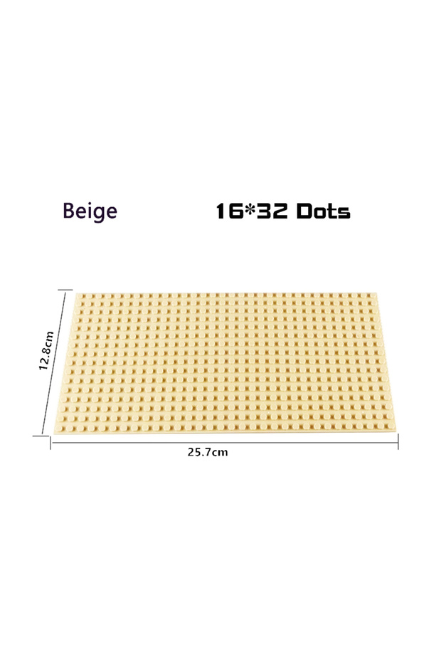 16X32 Beige Classic Blocks Base Plates 32x32 16*32 Dots Road River BasePlates MOC Building Bricks Ci