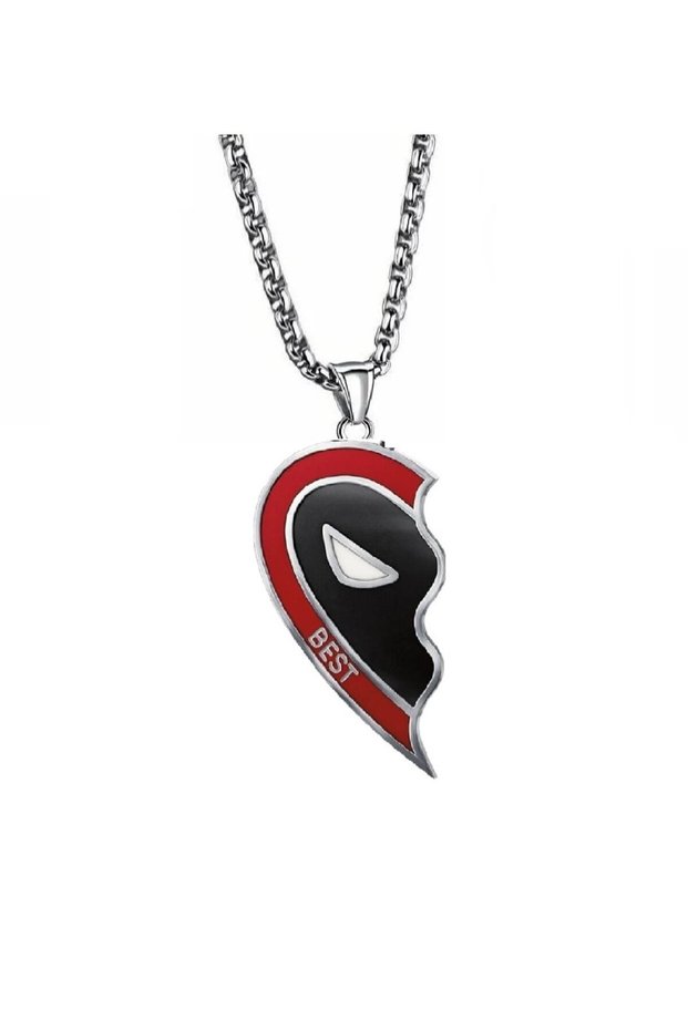 Deadpool & Wolverine Superhero Movie Best Friends Necklace Single Deadpool