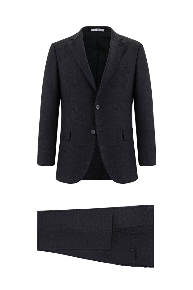 6 Drop Regular Fit Standard Cut Patterned Suit