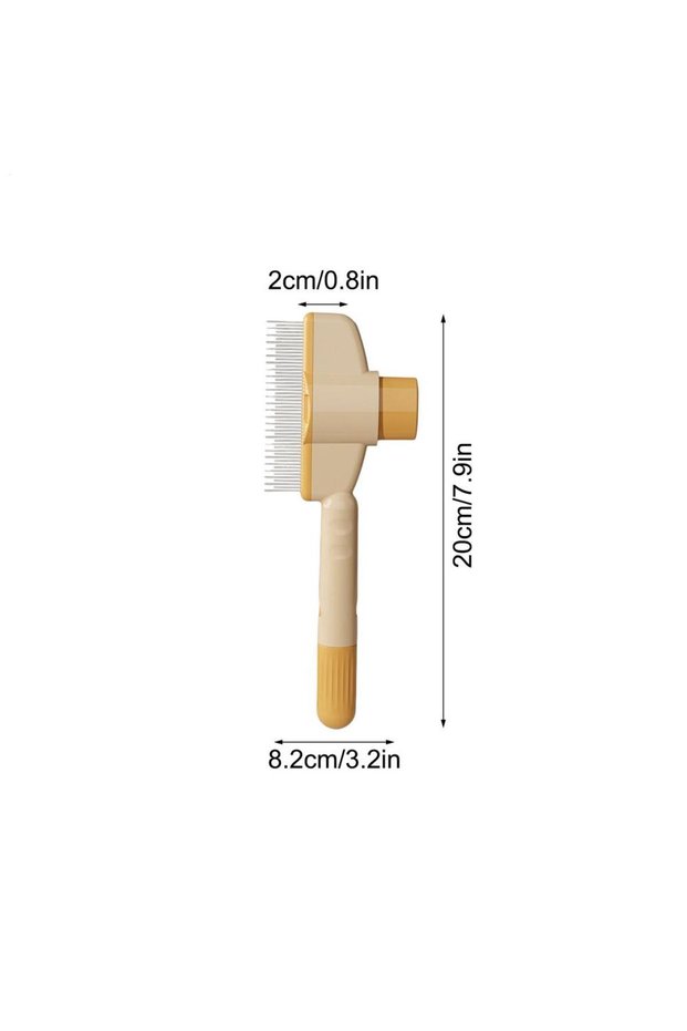 Orange Dog Grooming Comb Cat /Dog Hair Remover Brush Long Hair Pet Self Cleaning Row Pet Removes Hai