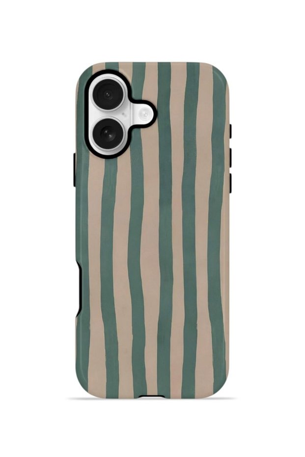 iPhone 17 Vorian Dual Layer Case Sage Riviera Stripe