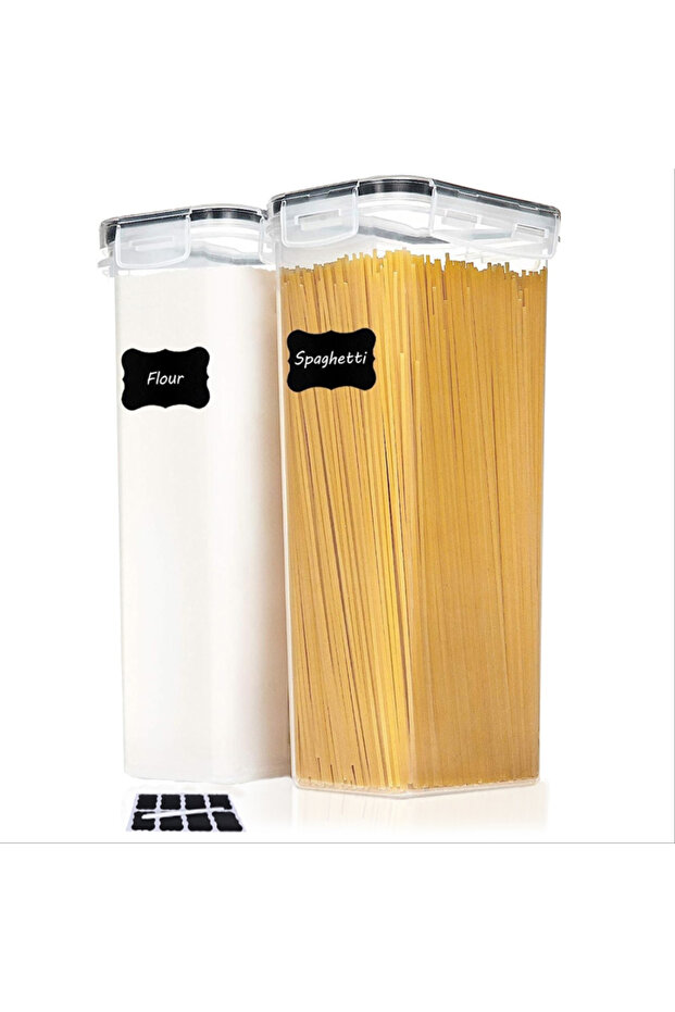 JB0083 Airtight Food Storage Containers with Lids, 2/4 PCS 2.8L Pasta Containers for Pantry Organiza