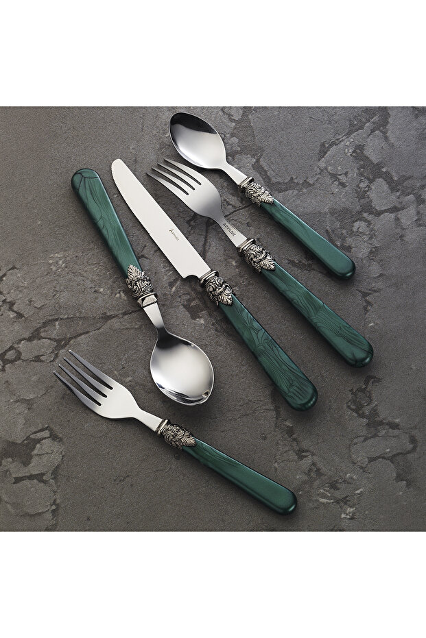 Positano 6-Person 30-Piece Cutlery Set Green