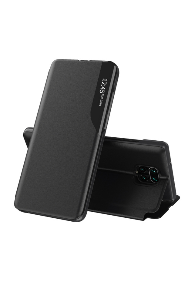 Husa pentru Xiaomi Redmi Note 9s / Note 9 Pro / Note 9 Pro Max, Techsuit, Efold, Neagra
