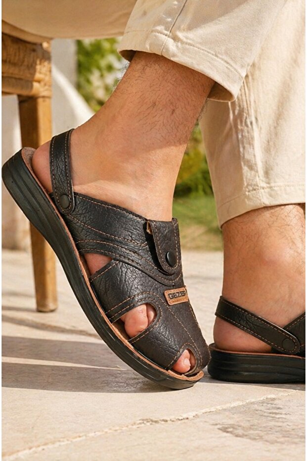 G9878 4-Point Closed Men's Slippers Sandals Summer Shoes