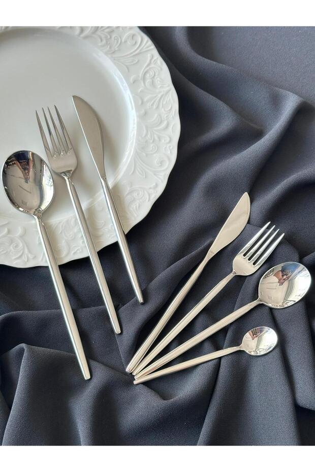 Almeria Silver 42 Piece Cutlery Set for 6 People