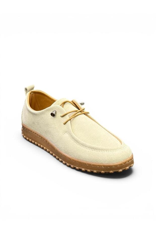 Genuine Leather Women's Ballerina Shoes Orthopedic Comfortable Elastic Daily Classic Stylish Stitched Rubber Sole
