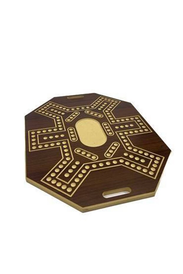 6 Players (Jakaroo) Wooden Hexagonal Table - 4