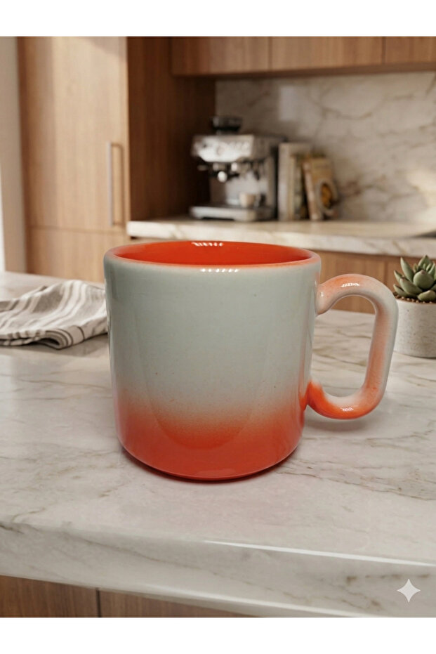 Handmade (Orange) Gradient Coffee Cup, Tea Cup Mug (275ml)