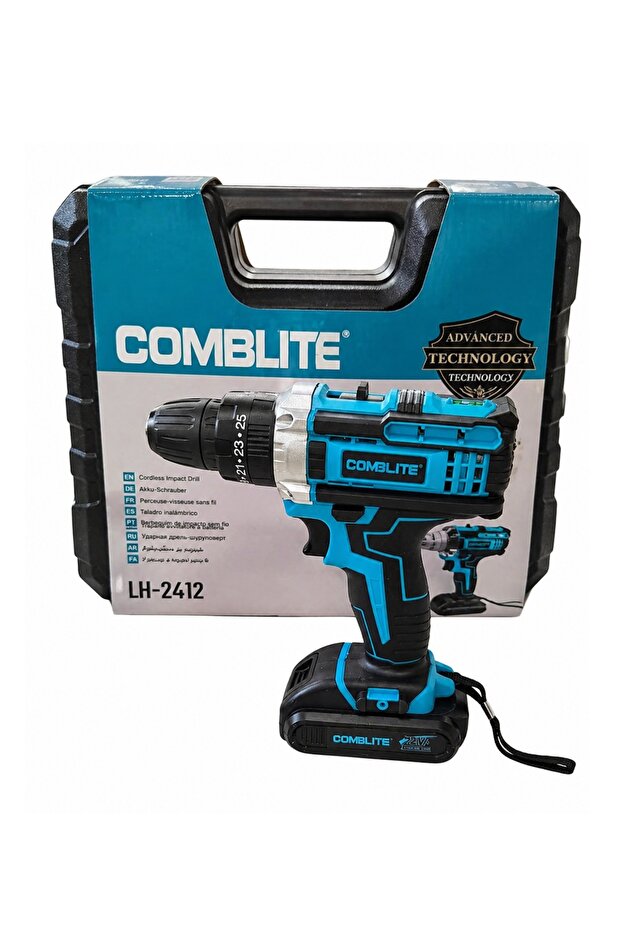 Cordless Drill Machine 21V Kit with Tool Box, Rechargeable 2 Battery, Charger-Heavy Duty Electric fo