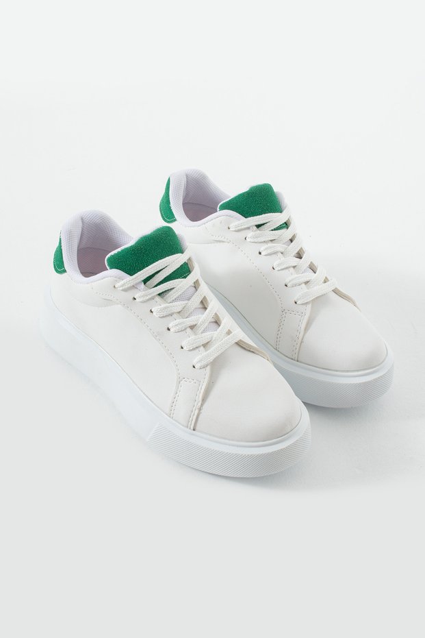 Women's White Sneaker Sports Shoes