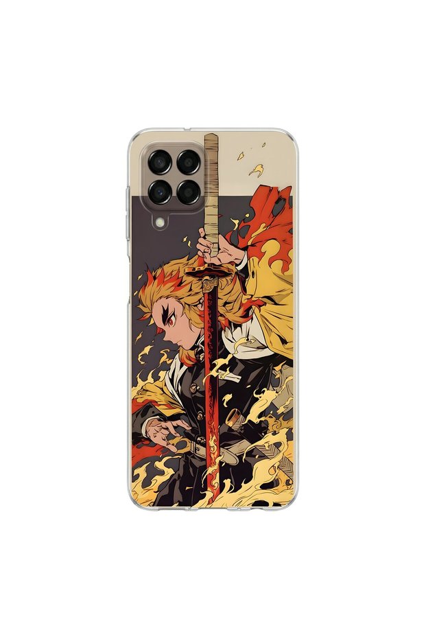 Samsung Galaxy M33 Compatible Anime 4/3 Design Transparent Case