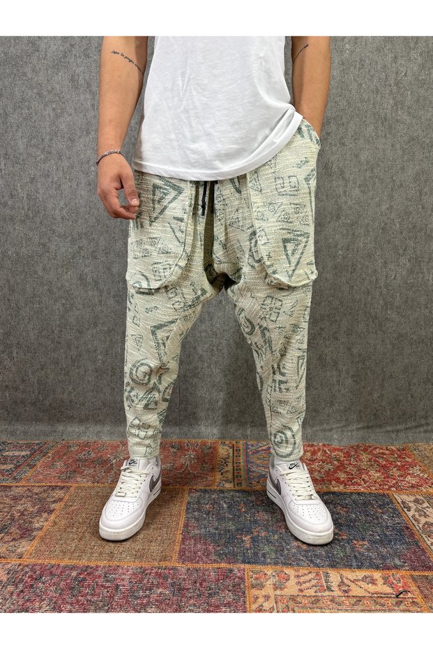 Patterned Shalwar with Elastic Waist