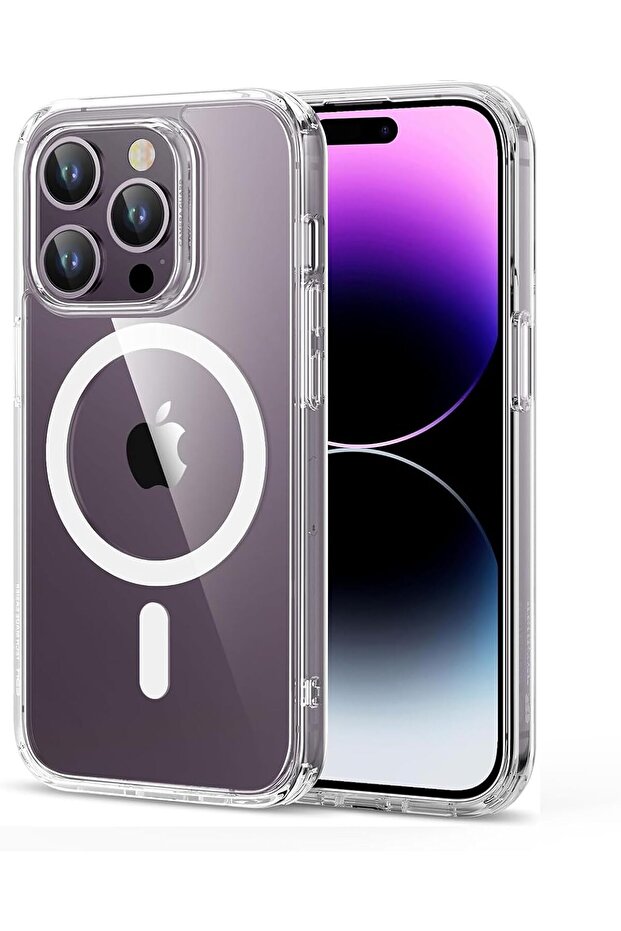 حافظة ZTECH لهاتف iPhone 14 Pro، متوافقة مع MagSafe، حماية ضد الصدمات، مقاومة للاصفرار