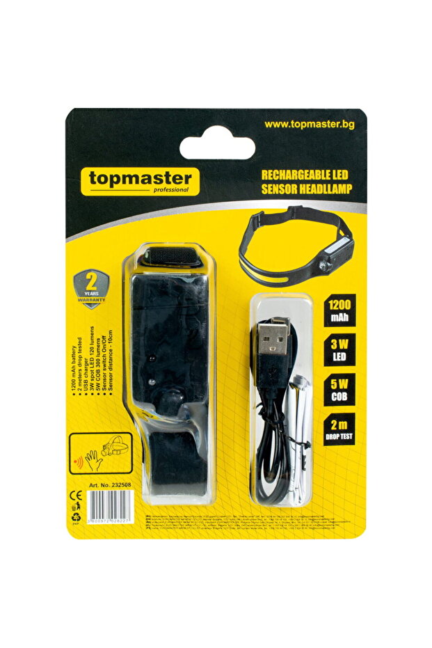 Lanterna frontala LED cu senzor TMP - 3