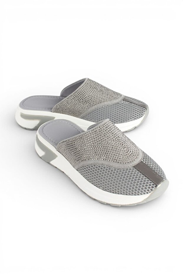Rony Stoned Mesh Closed Toe Women's Slipper