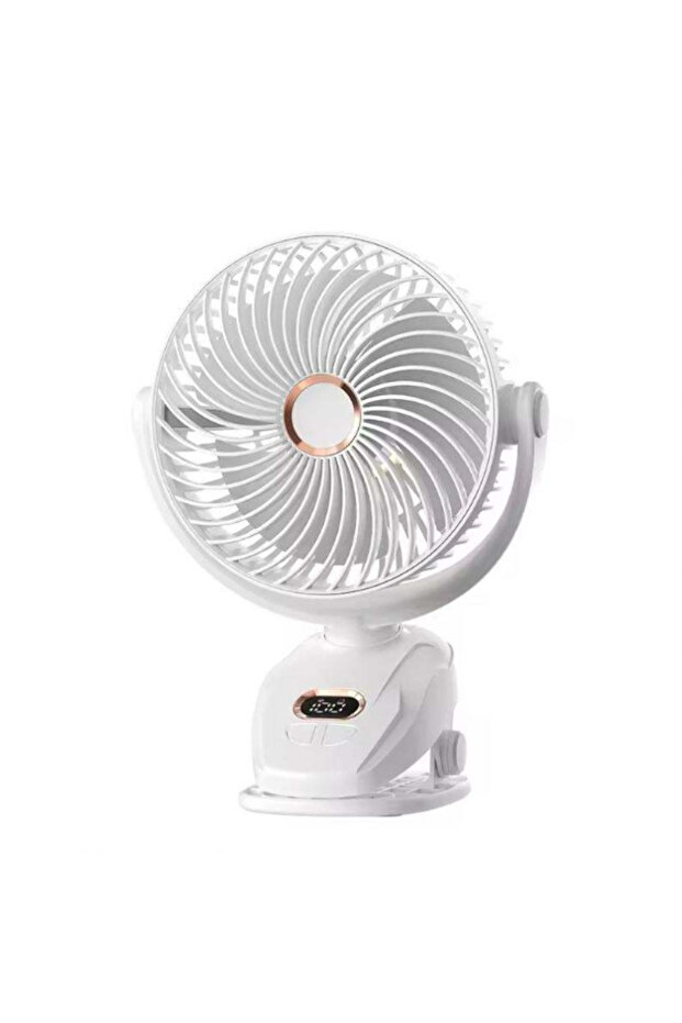 Customized Mini Portable LED Display Battery Desk Fan 3-in-1 Foldable USB-Powered Plastic Fan for Cars and Hotels