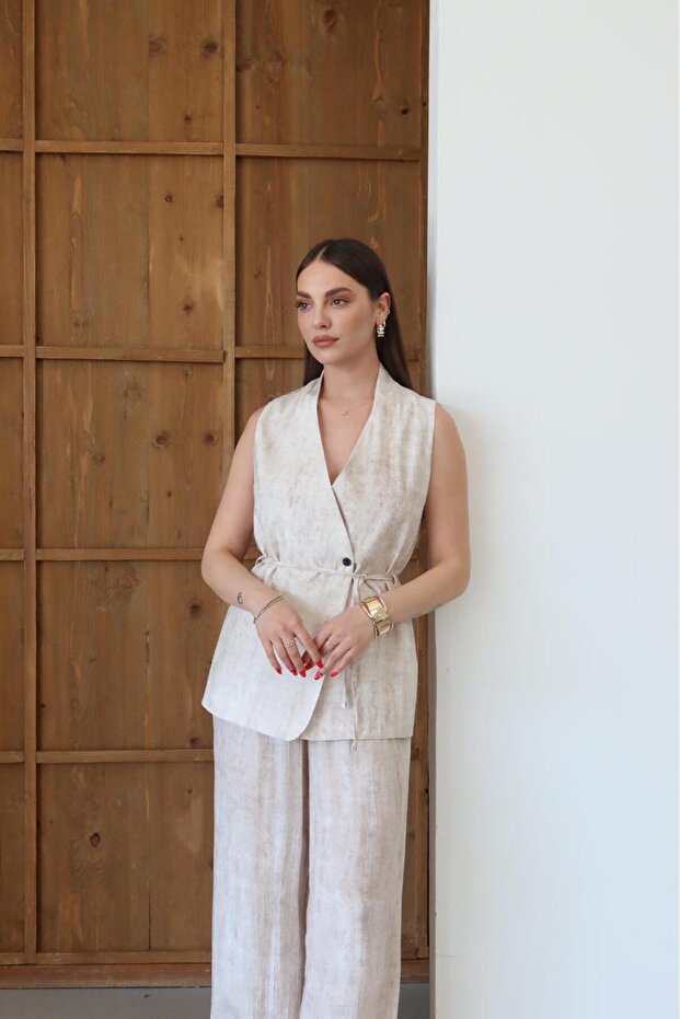 Lined Vest and Pants Set