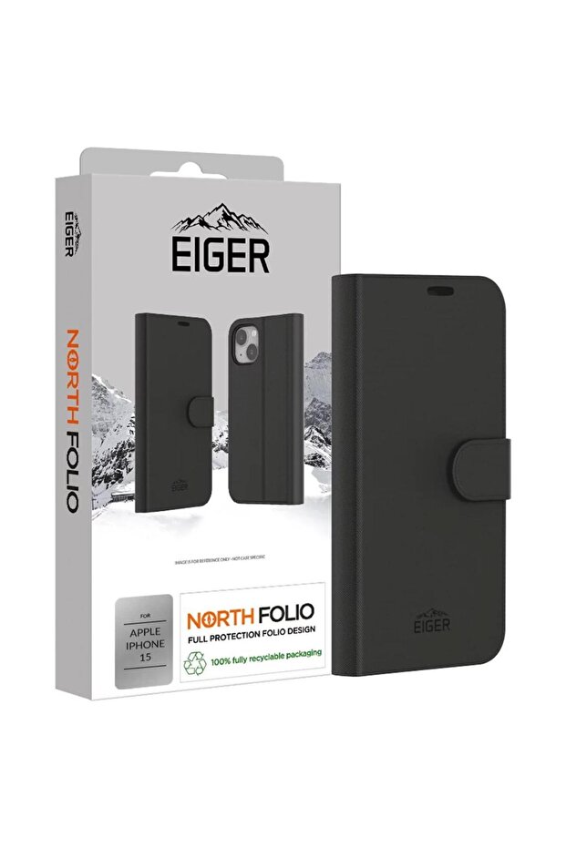Husa North Folio Case iPhone 15 Negru - 2