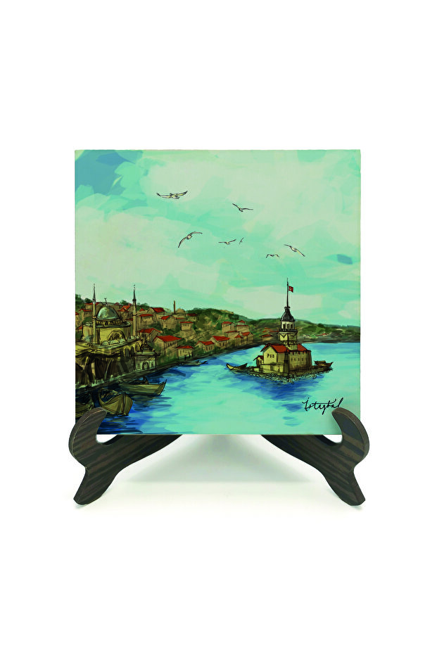 Печатан MDF плот за маса "Девичата кула " 10x10 KRT-19 - 2