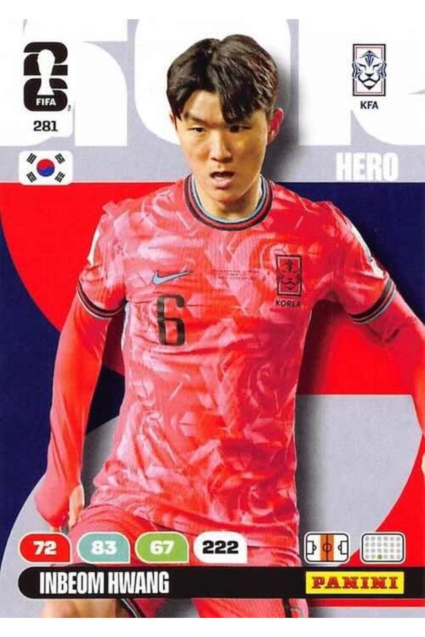 2026 Adrenalyn XL Fifa World Cup 2026 # 281 In-Beom Hwang