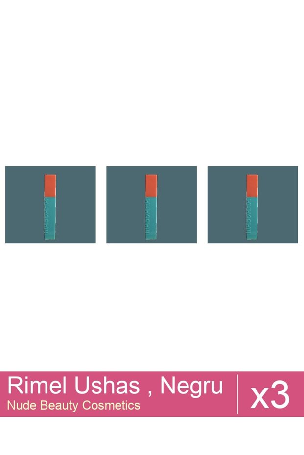 Set 3x Rimel Ushas , Negru