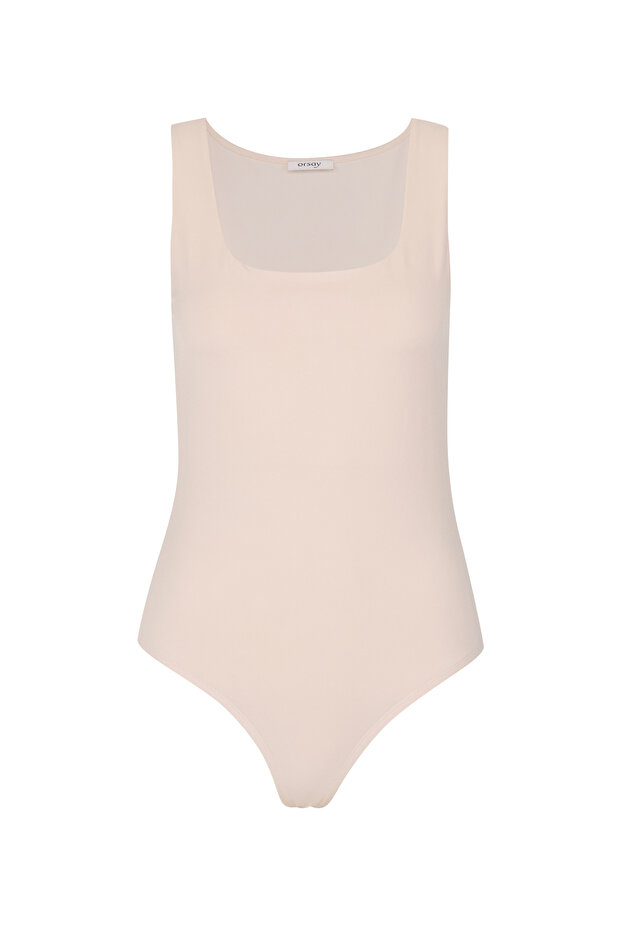 Bodysuit de damă bej - 5