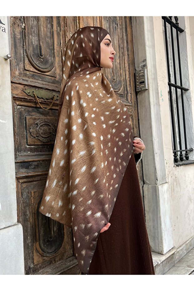Patterned Soft Shawl - 133 - 3