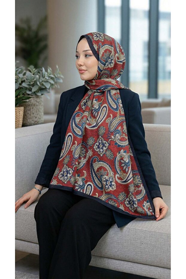 Patterned Soft Shawl - 026 - 1