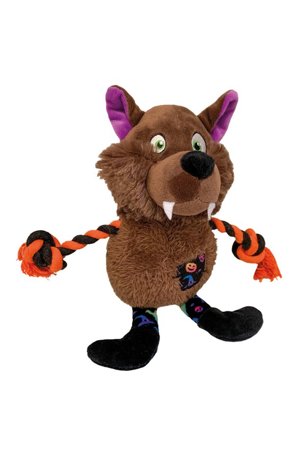 DOG TOY FRIGHT WEREWOLF W/ROPE 30cm