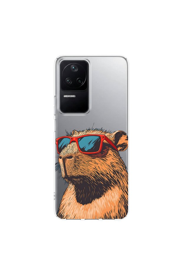Poco F4 Compatible Cool Animal 4 Design Transparent Case