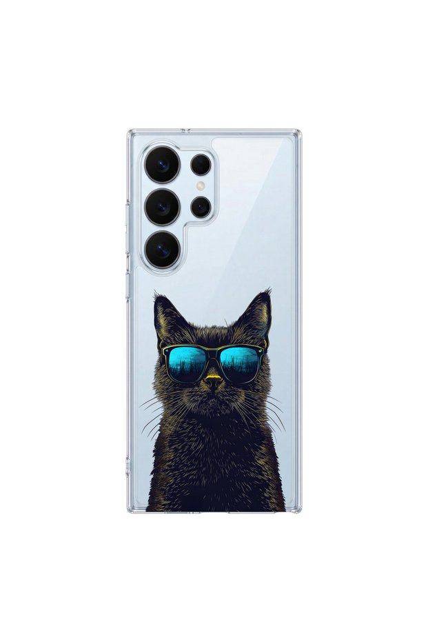 Cool Animal 6 Design Transparent Case Compatible with Samsung Galaxy S26 Ultra