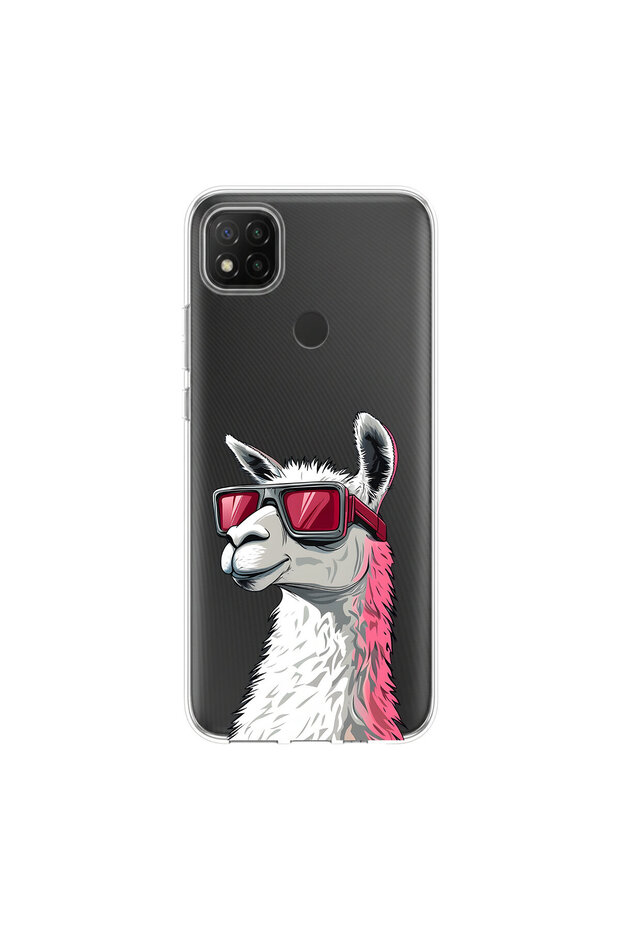 حافظة شفافة متوافقة مع Redmi 9c بتصميم Cool Animal 8
