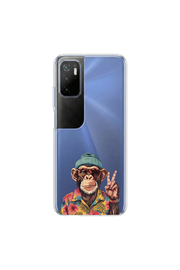 Cool Animal 9 Design Transparent Case Compatible with Poco M3 Pro