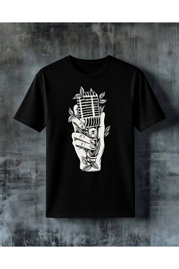 Mikrofon El Tasima Printed Oversize T-Shirt