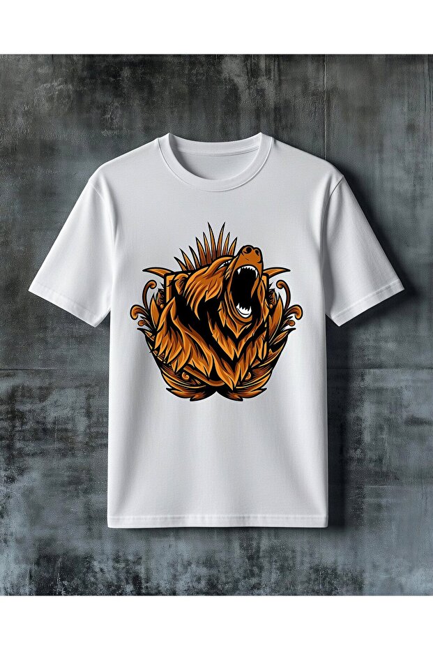 Monster Swearing Printed Oversize T-Shirt
