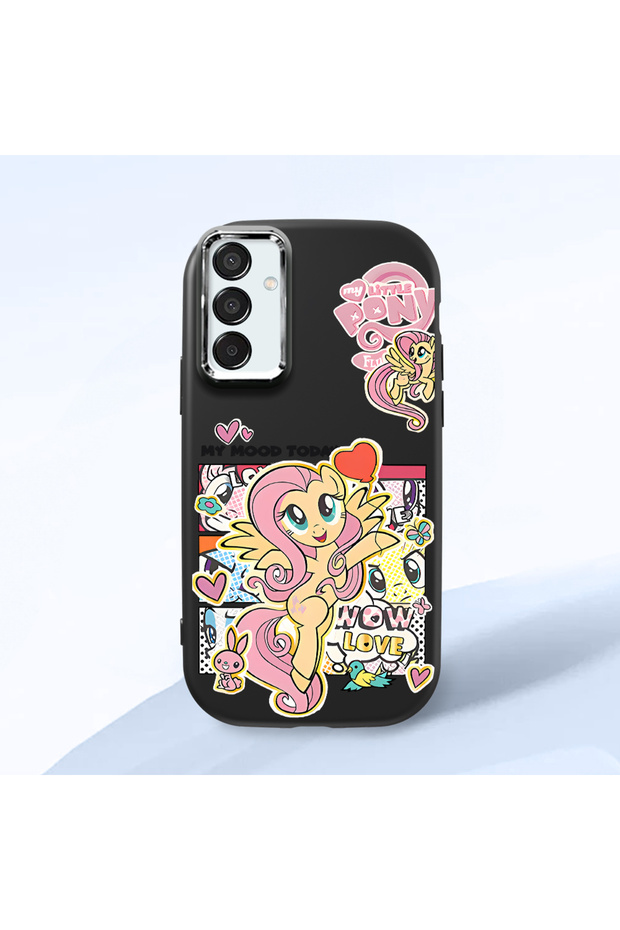 Samsung Galaxy M15 Compatible Black Silicone Case with Shock-Absorbing Camera Protections