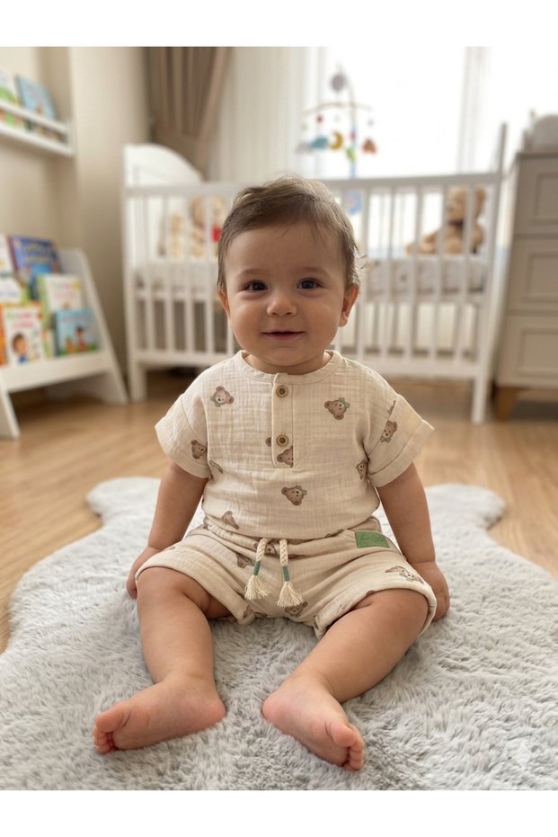 Organic 2-Piece Muslin Top and Bottom Set