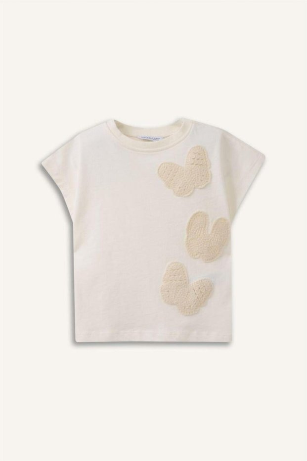 100% Cotton 3D Combed Cotton T-Shirt Baby Girl (26 Sm)