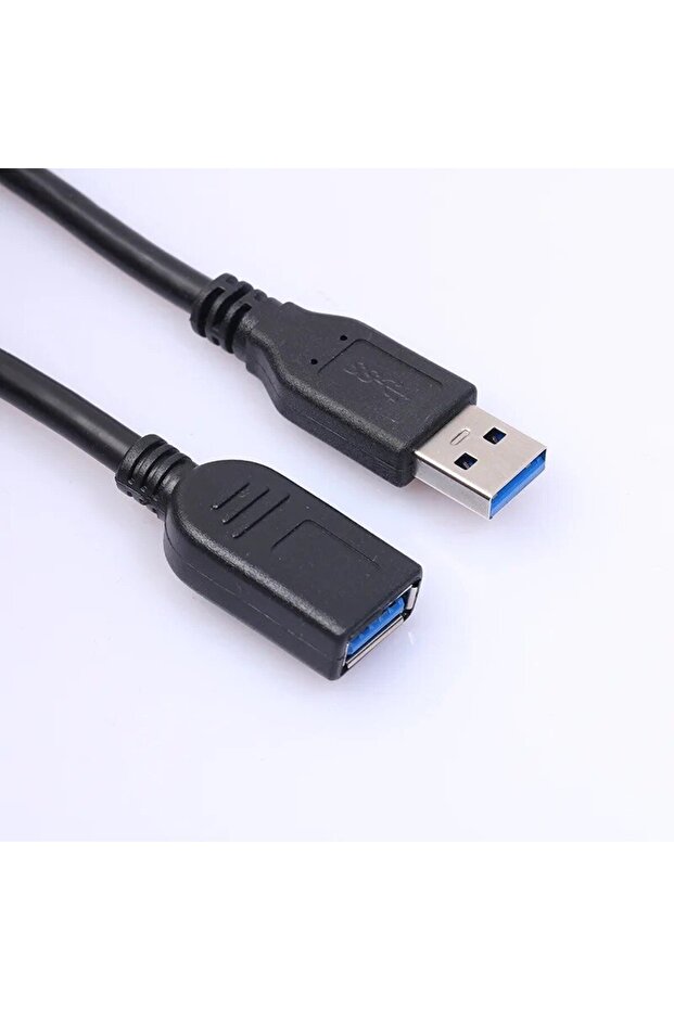 كابل تمديد USB 3.0 أسود بطول 2 متر/3 متر، موصل ذكر إلى أنثى، لنقل البيانات والشحن