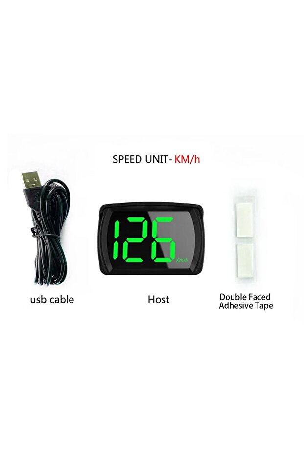 Y03-KMH Y03 Universal Car HUD Head Up Display Digital Speedometer Big Font KMH Projector For Auto El