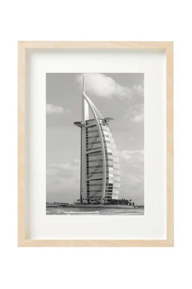 Burj Al Arab Dubai , Travel , Home Decore Gift , Poster with Frame 30x40cm