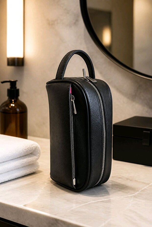 Artificial Leather Luxury Hand Shaved Leather Bag