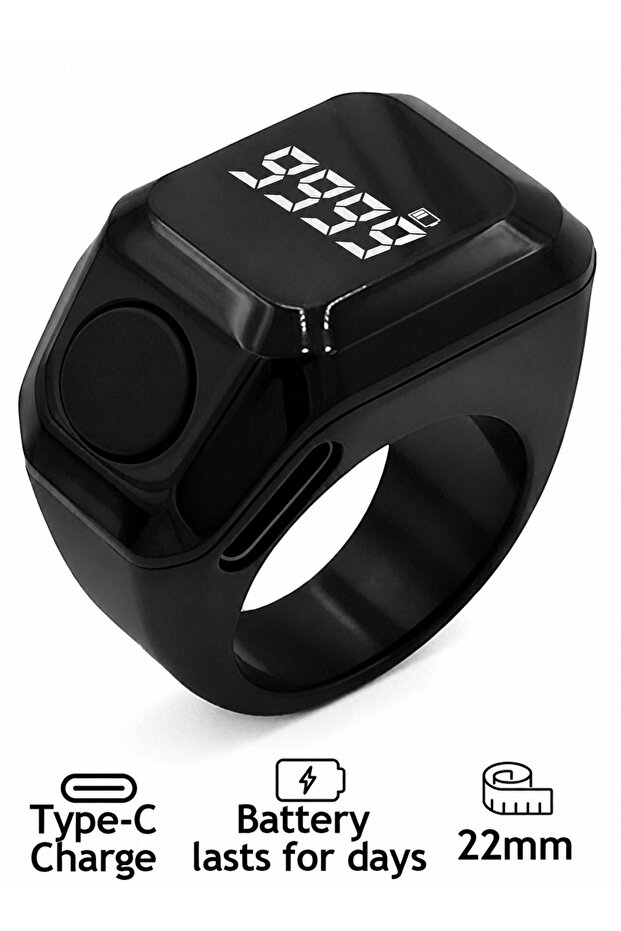 Zikr Ring Smart Ring With Vibration 22MM - 2