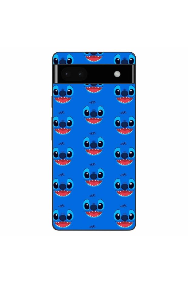 Case compatible with Google Pixel 6A Silicone Gel Tpu Pattern Stitch Face Pattern