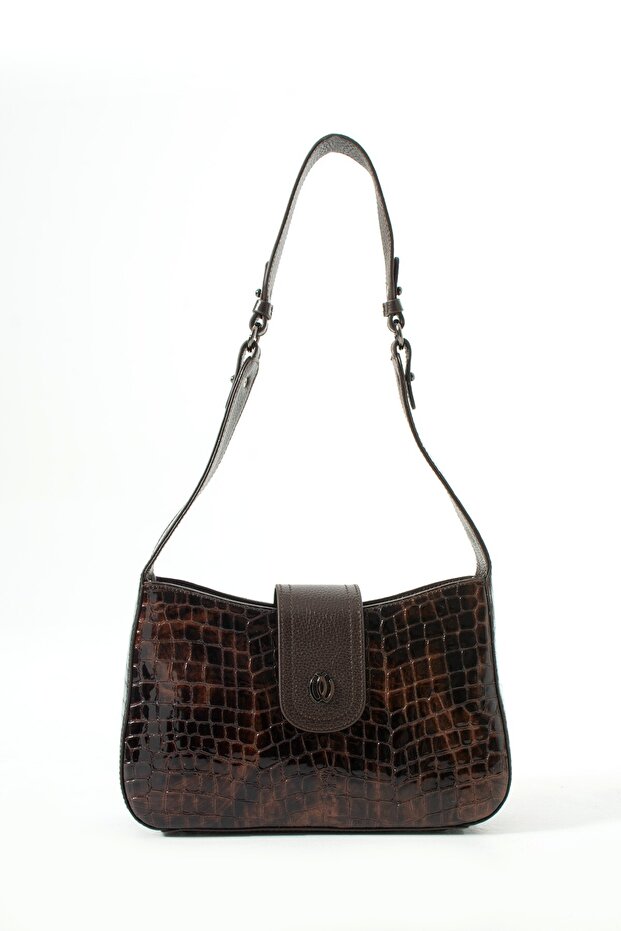 100% Genuine Leather Women's Hand and Shoulder Bag - Handmade Italian Style Strap Model